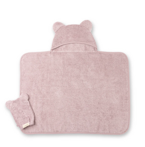 Bella Tunno Hooded Towel and Wash Mitt Orchid