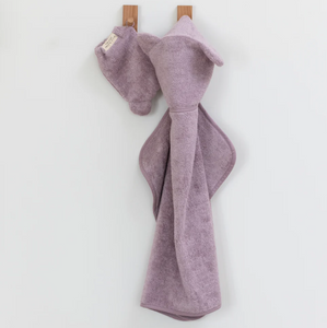 Bella Tunno Hooded Towel and Wash Mitt Orchid