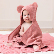 Load image into Gallery viewer, Bella Tunno Hooded Towel and Wash Mitt Watermelon
