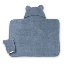 Load image into Gallery viewer, Bella Tunno Hooded Towel and Wash Mitt Rain
