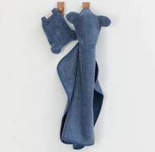 Load image into Gallery viewer, Bella Tunno Hooded Towel and Wash Mitt Rain
