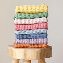 Load image into Gallery viewer, Bella Tunno Waffle Baby Blanket Blush
