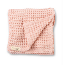 Load image into Gallery viewer, Bella Tunno Waffle Baby Blanket Blush
