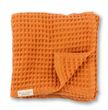 Load image into Gallery viewer, Bella Tunno Waffle Baby Blanket Pumpkin
