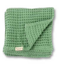 Load image into Gallery viewer, Bella Tunno Waffle Baby Blanket Seafoam
