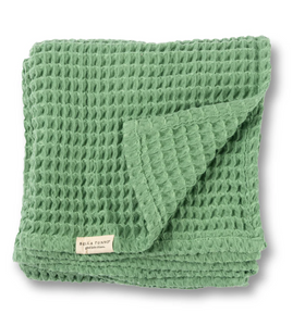 Bella Tunno Waffle Baby Blanket Seafoam