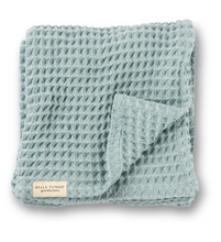 Load image into Gallery viewer, Bella Tunno Waffle Baby Blanket Fog
