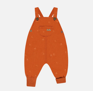 Souris Mini Fox Print Tee and Corduroy Overall