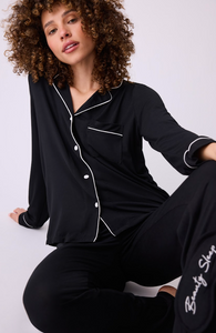 PJ Salvage Modal Basics PJ Set Black