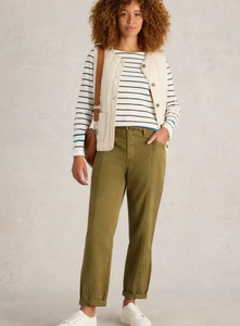 White Stuff UK Thea Trouser Khaki Green