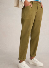 Load image into Gallery viewer, White Stuff UK Thea Trouser Khaki Green
