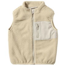 Load image into Gallery viewer, Me and Henry Gilt Sherpa Vest Beige
