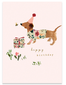 Meadow Dog Happy Birthday Card