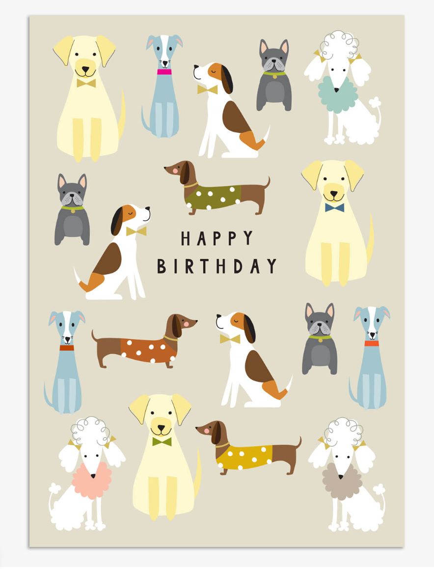 Birthday Dogs Card