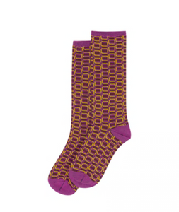 Zilch Womens Socks  Graphic Raspberry