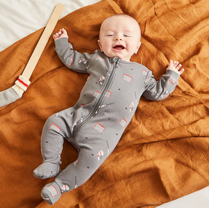 Petit Lem Hockey Gear Print Sleeper