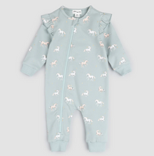 Load image into Gallery viewer, Miles the Label Unicorn Print Playsuit Cloud Blue
