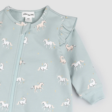 Load image into Gallery viewer, Miles the Label Unicorn Print Playsuit Cloud Blue
