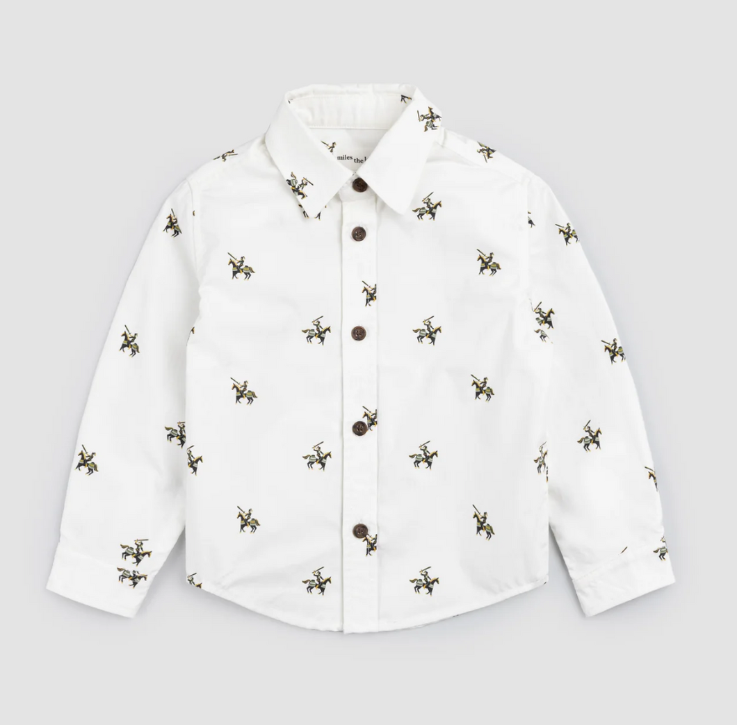 Miles the Label Knight Print Shirt