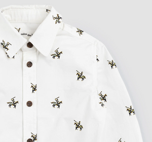 Miles the Label Knight Print Shirt