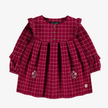 Load image into Gallery viewer, Souris Mini Flannel Plaid Dress and Tights
