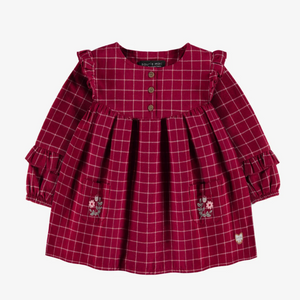 Souris Mini Flannel Plaid Dress and Tights