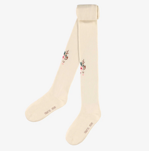 Souris Mini Reindeer Print Dress and Tights