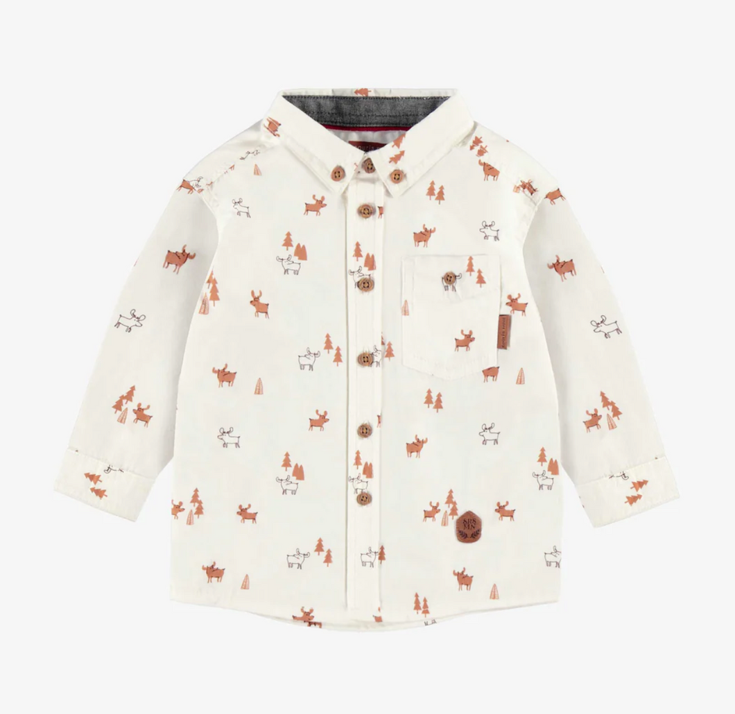 Souris Mini Reindeer Poplin Shirt and Pants