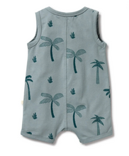 Load image into Gallery viewer, Wilson and Frenchy Palm Days Henley Shortie Playsuit
