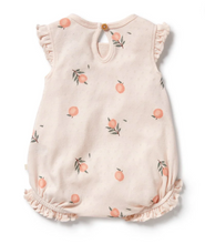 Load image into Gallery viewer, Wilson and Frenchy Peaches Organic Pointelle Shortie Playsuit
