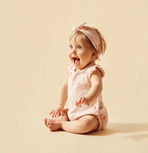 Load image into Gallery viewer, Wilson and Frenchy Peaches Organic Pointelle Shortie Playsuit
