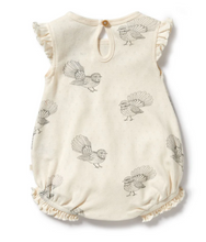 Load image into Gallery viewer, Wilson and Frenchy Little Fantail Organic Pointelle Ruffle Playsuit
