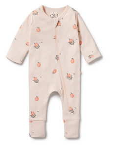 Wilson and Frenchy Peaches Pointelle Zip Playsuit