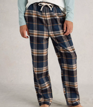 Load image into Gallery viewer, White Stuff UK Mens Moorland Flannel PJ Trouser Navy Multi
