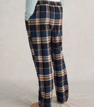 Load image into Gallery viewer, White Stuff UK Mens Moorland Flannel PJ Trouser Navy Multi
