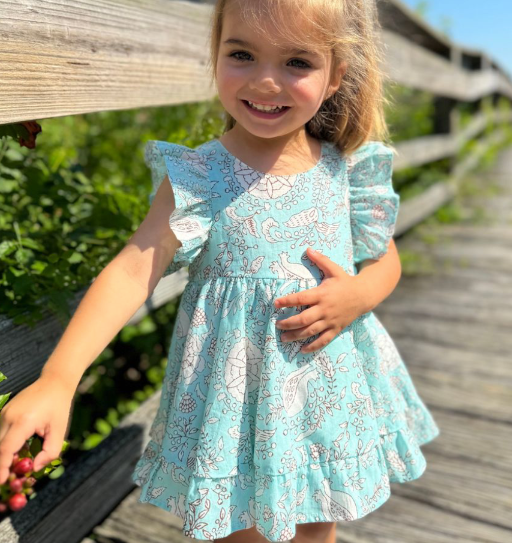 Poppet and Fox Floral Frill Summer Dress