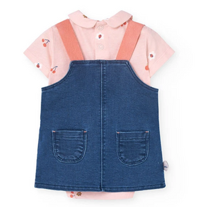 Boboli Baby Denim Knit Jumper and Onesie