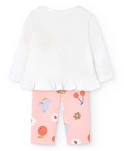 Boboli Baby Flower Tee and Legging