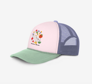 Headster Goose Berry Trucker Hat Pink Marshmallow