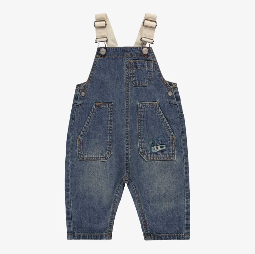 Souris Mini Denim Overall and Banana Tee