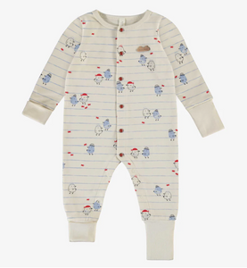 Souris Mini Seagull Blue Stripe Playsuit