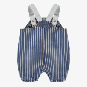 Souris Mini Blue/White Railroad Denim Overalls