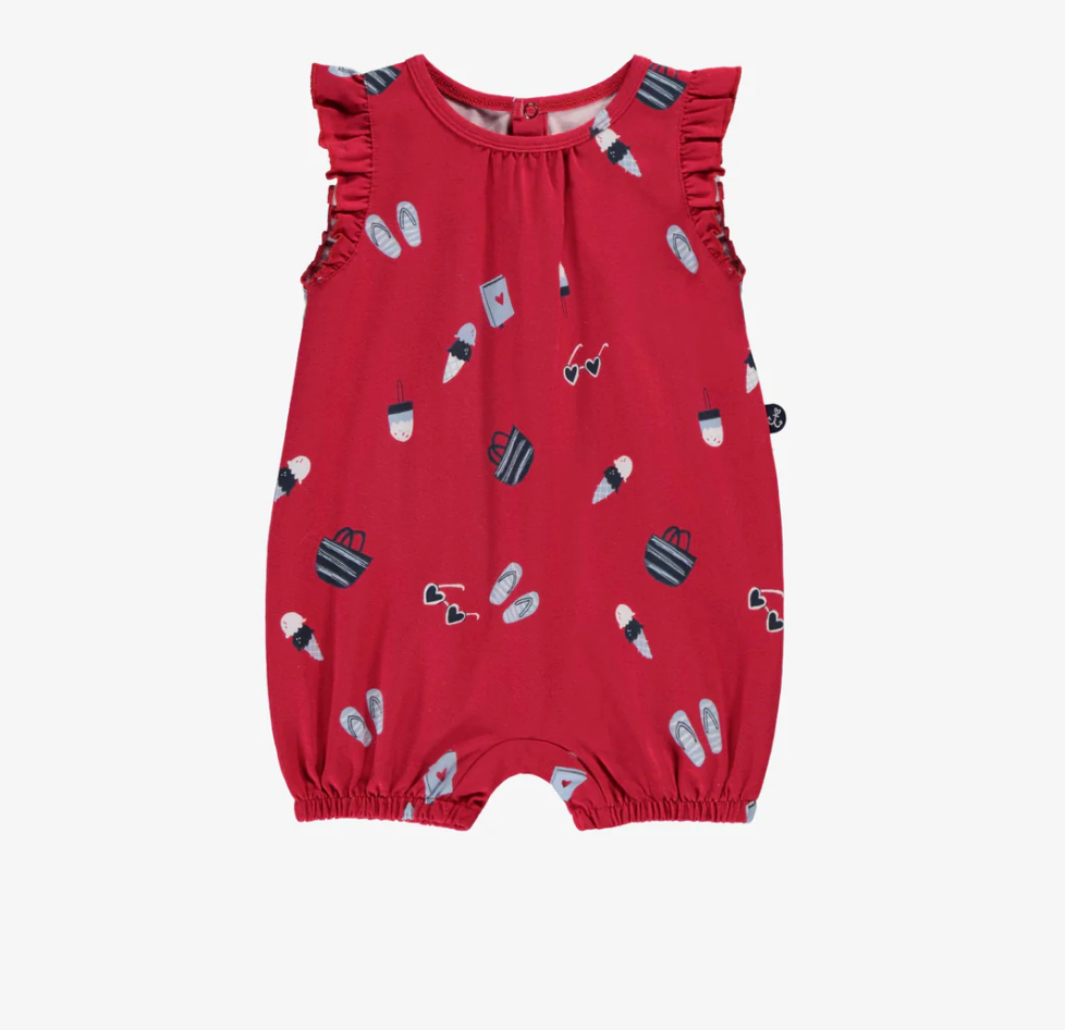 Souris Mini Seaside Jersey Shortie Playsuit