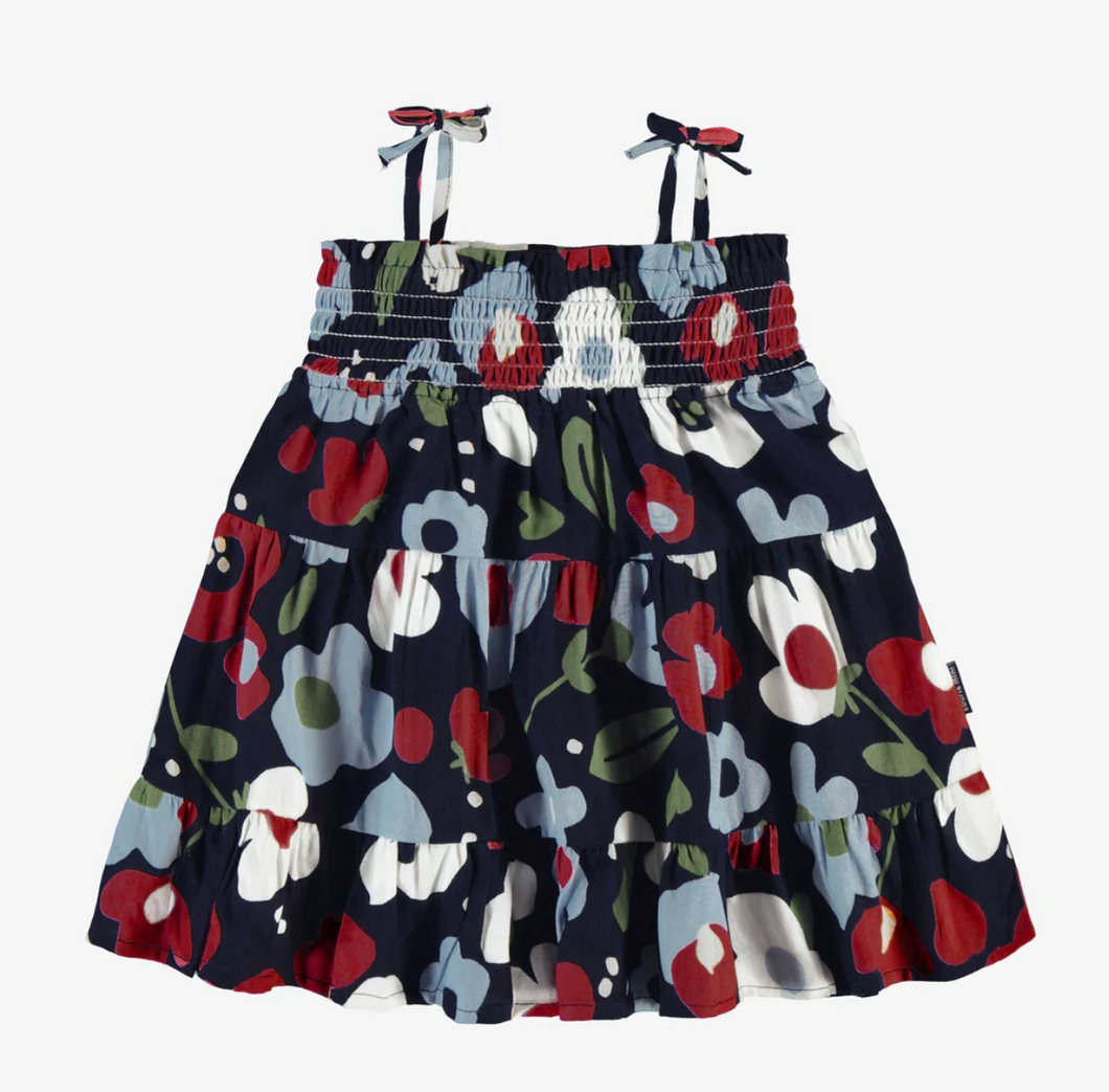 Souris Mini Floral Navy Dress