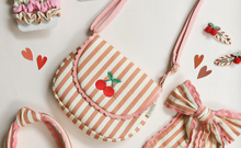 Load image into Gallery viewer, Rockahula Stripy Cherry Scallop Bag
