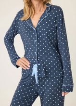 Load image into Gallery viewer, PJ Salvage Polka Dot Party Pyjamas Navy
