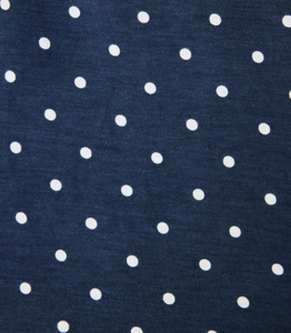 PJ Salvage Polka Dot Party Pyjamas Navy