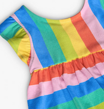 Load image into Gallery viewer, Boboli Rainbow Stripe Dress
