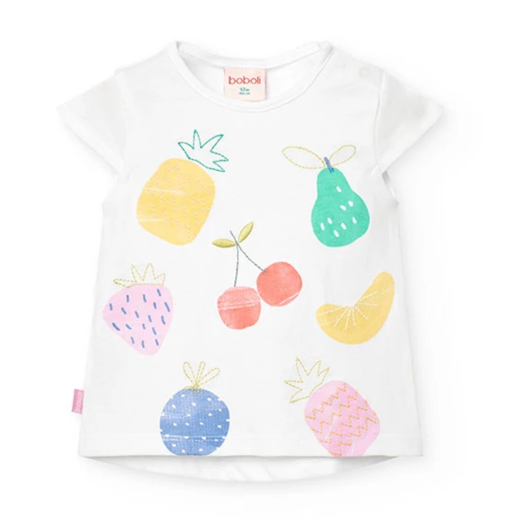 Boboli Tee Fruit Print