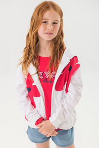 Boboli Red Flower Hoodie